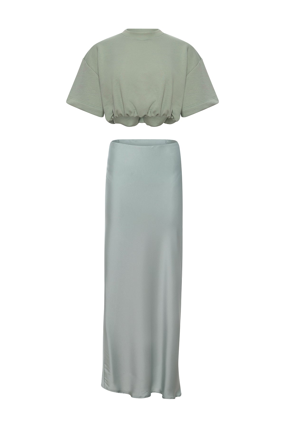OLIVIA SATIN SKIRT