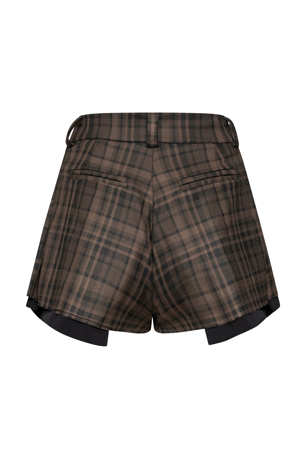 Plaid Cinch Shorts
