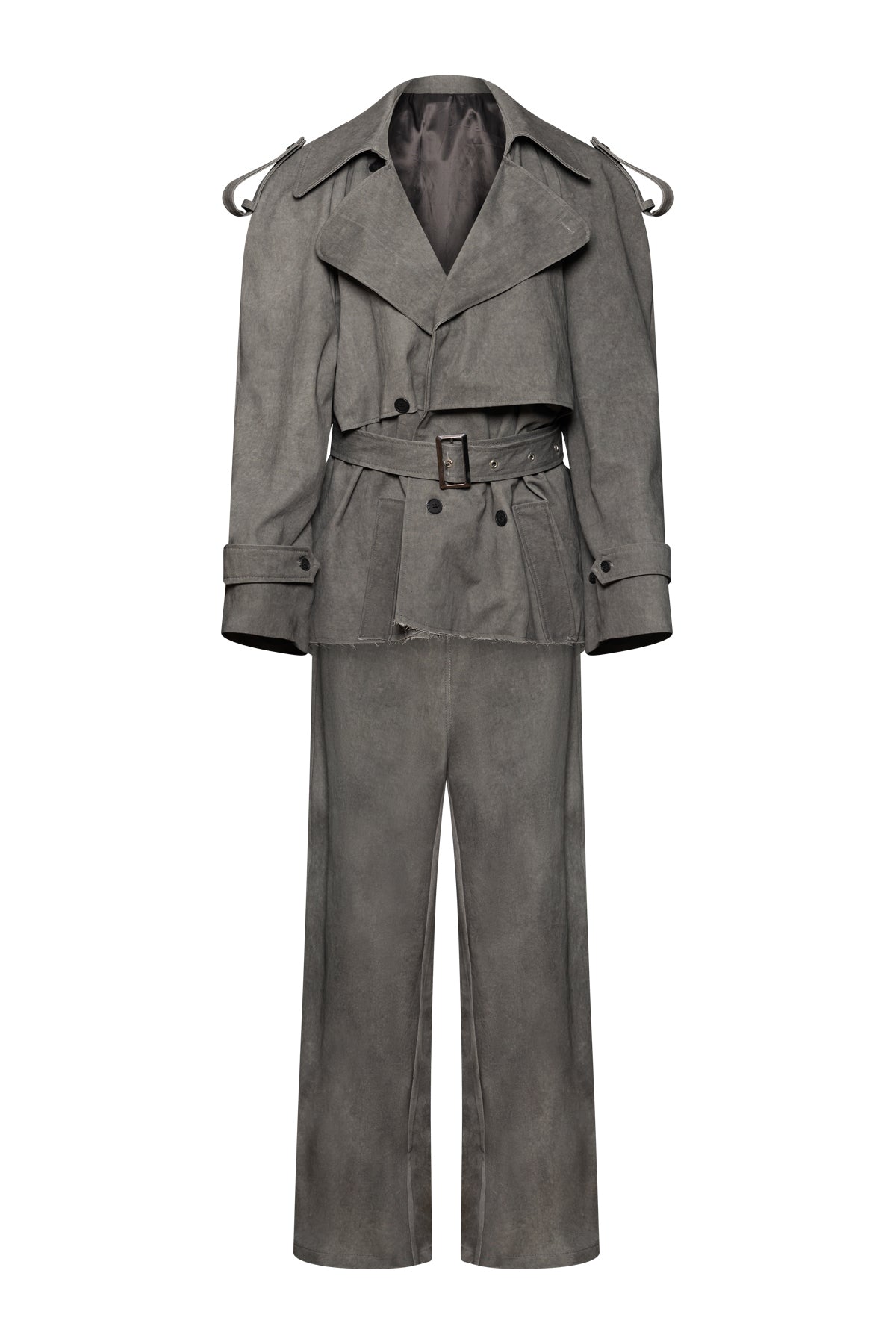 Jessy Trench In Grey