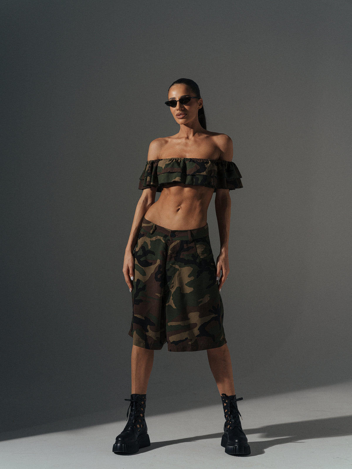 Liya Camouflage  Top
