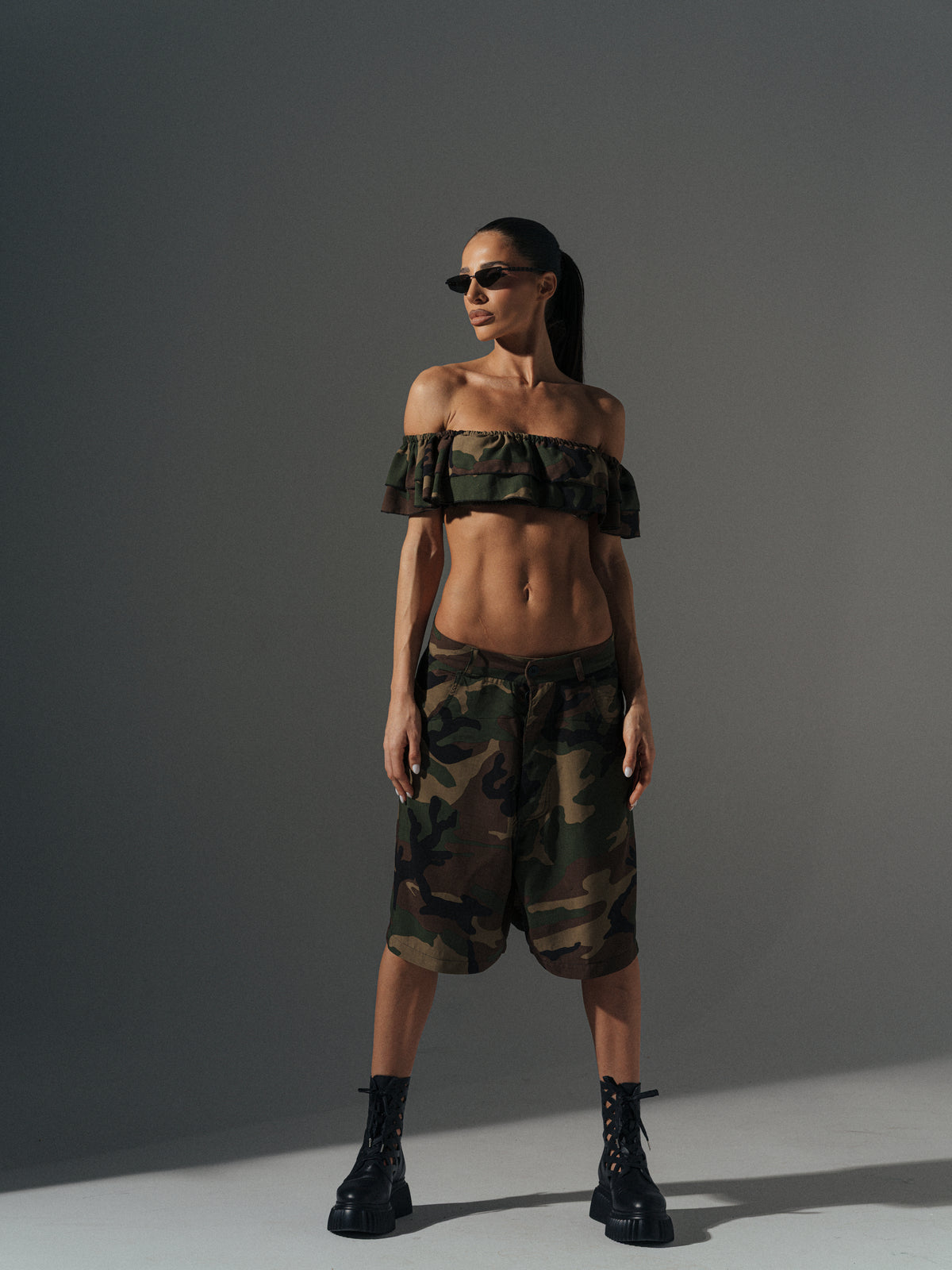 Liya Camouflage  Top