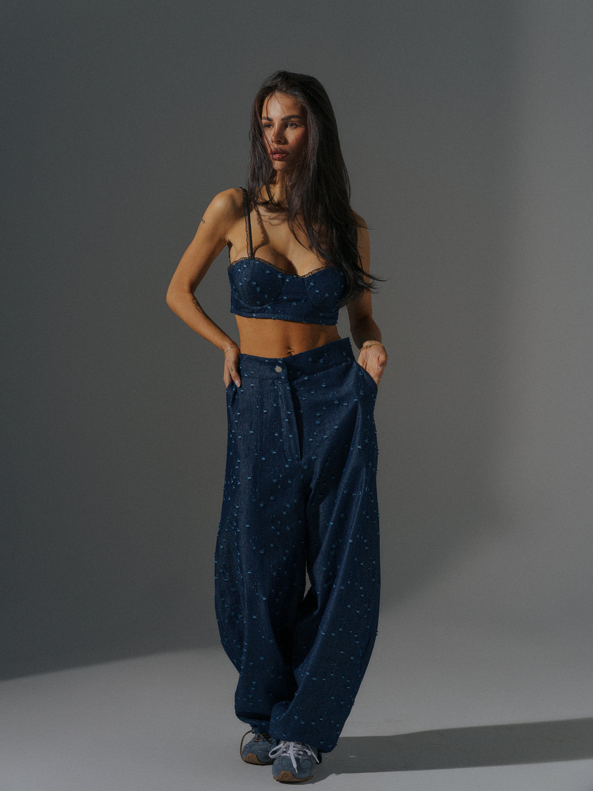 Lina Top In Denim