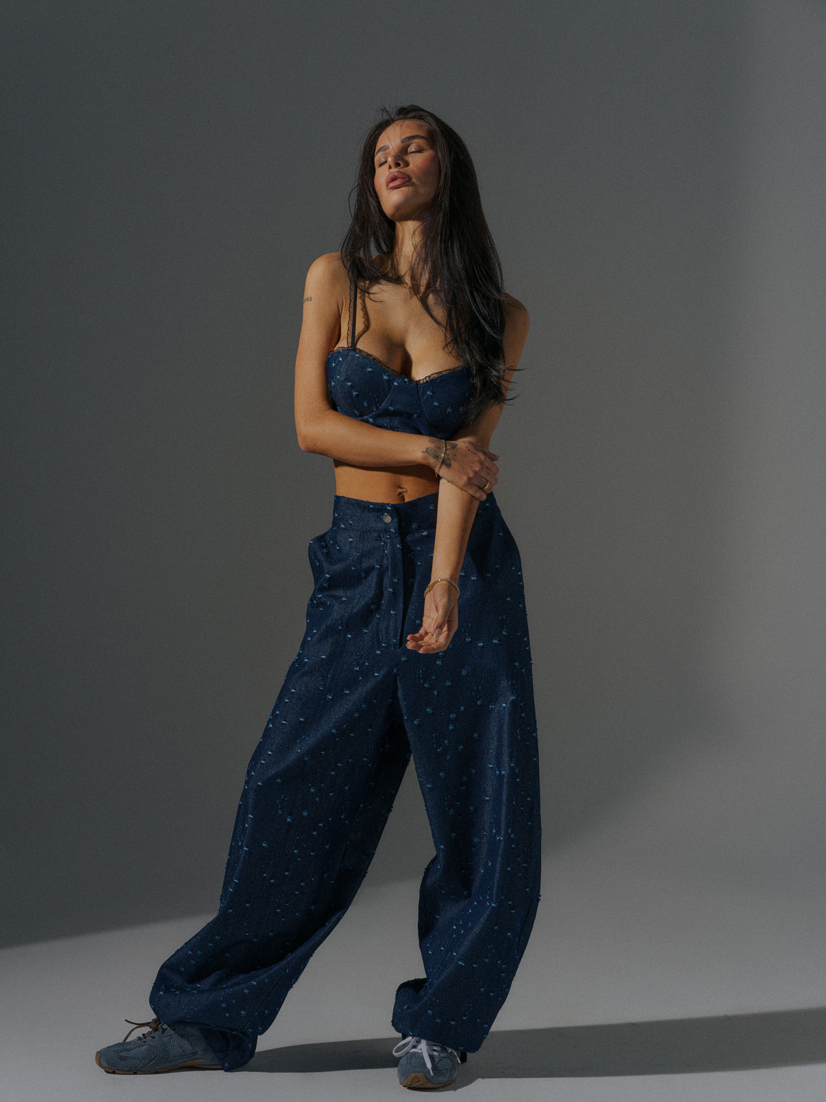 Lina Top In Denim