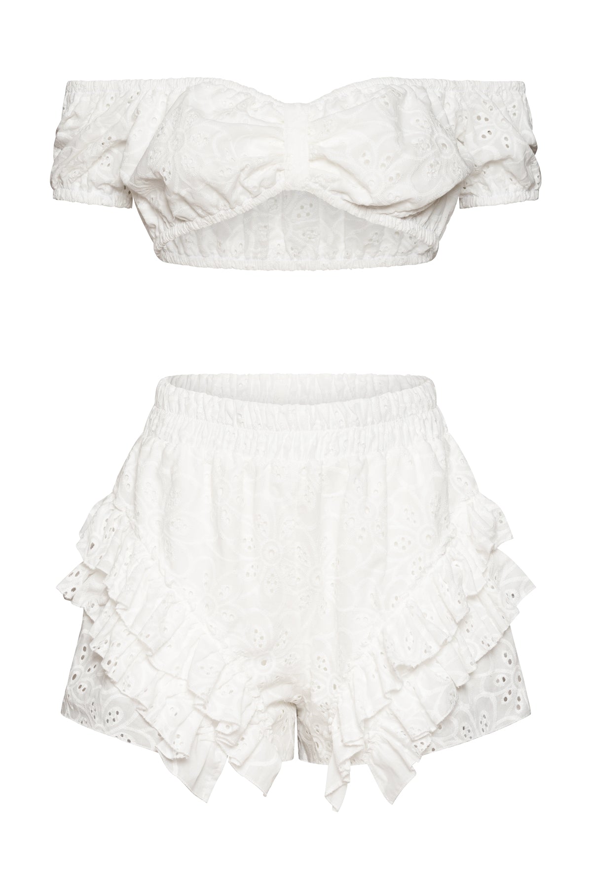 Alexa Shorts In White