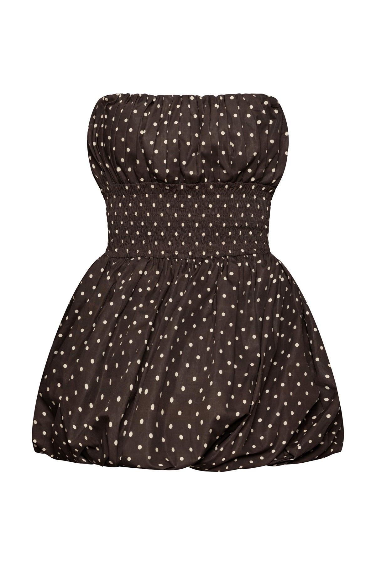 Mocha Muse Dress With Dots