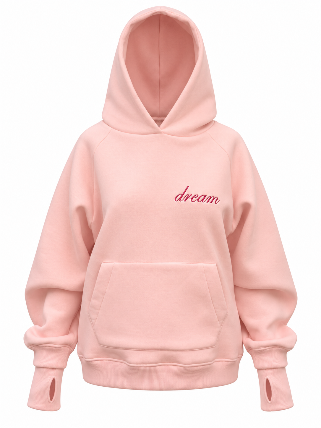 Sweatshirt With Embroidery In Pink