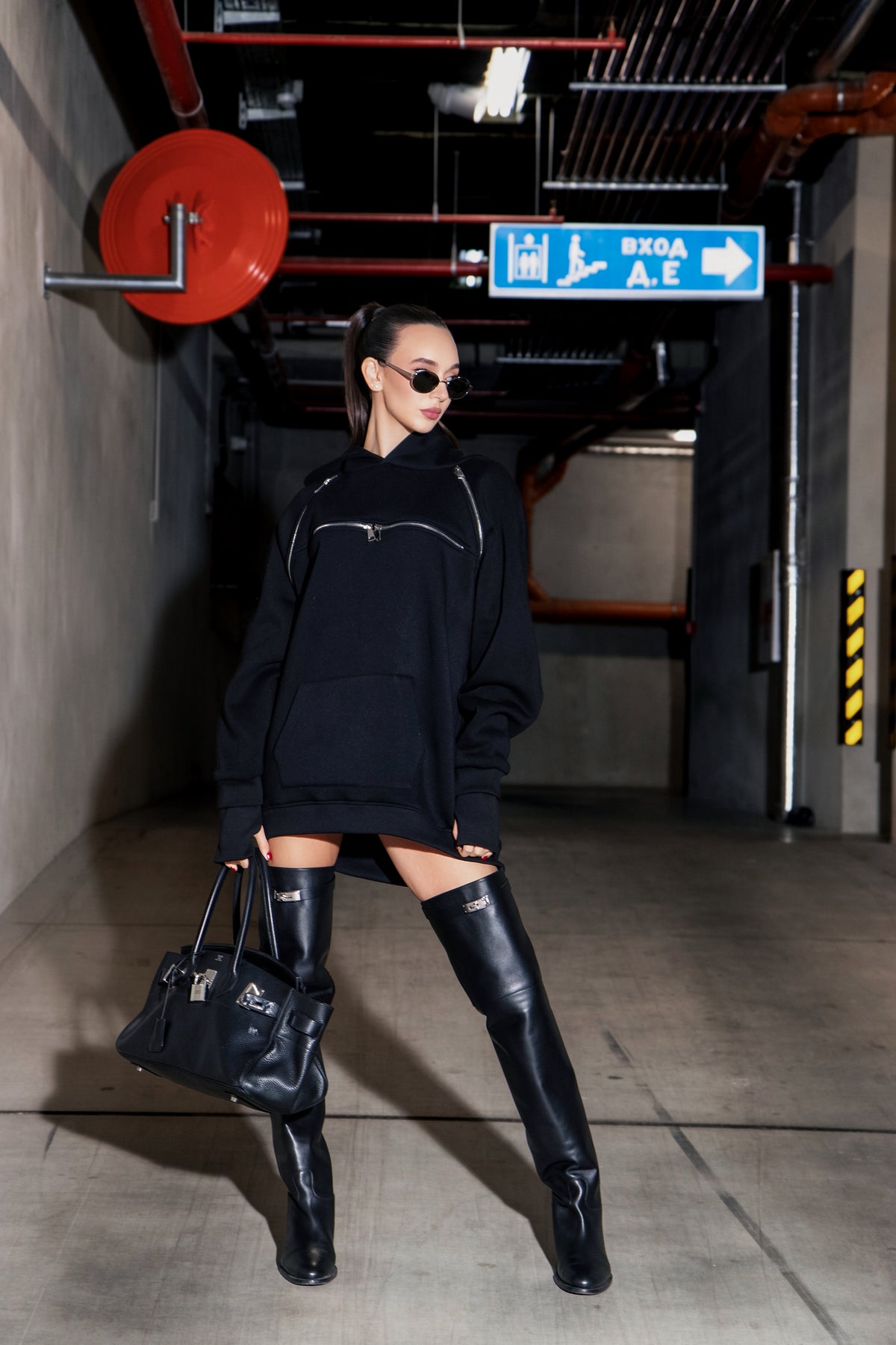 Rebecca Long Sweatshirt In Black